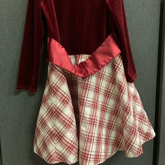 Bonnie Jean Girl’s Dress Youth Size 6X Velvet Holiday Christmas Long Sleeve  [V] - Picture 4 of 7